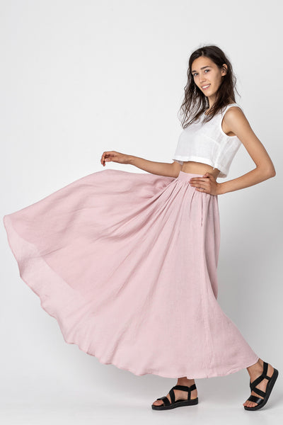 LINDEN  Linen a-line skirt – Mezzoroni