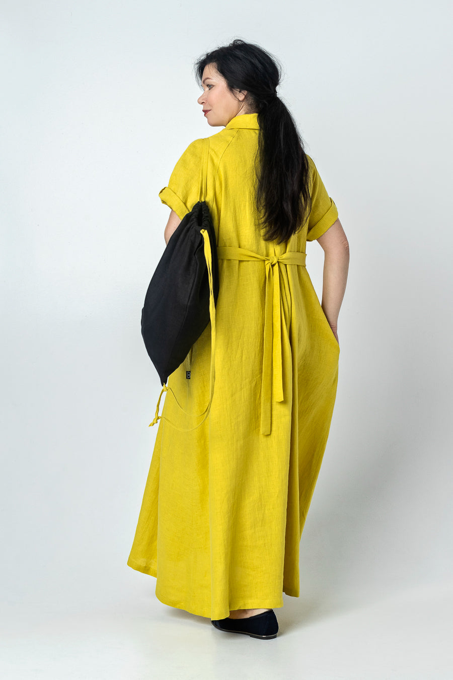 POMELO | Linen drawstring bag - Mezzoroni