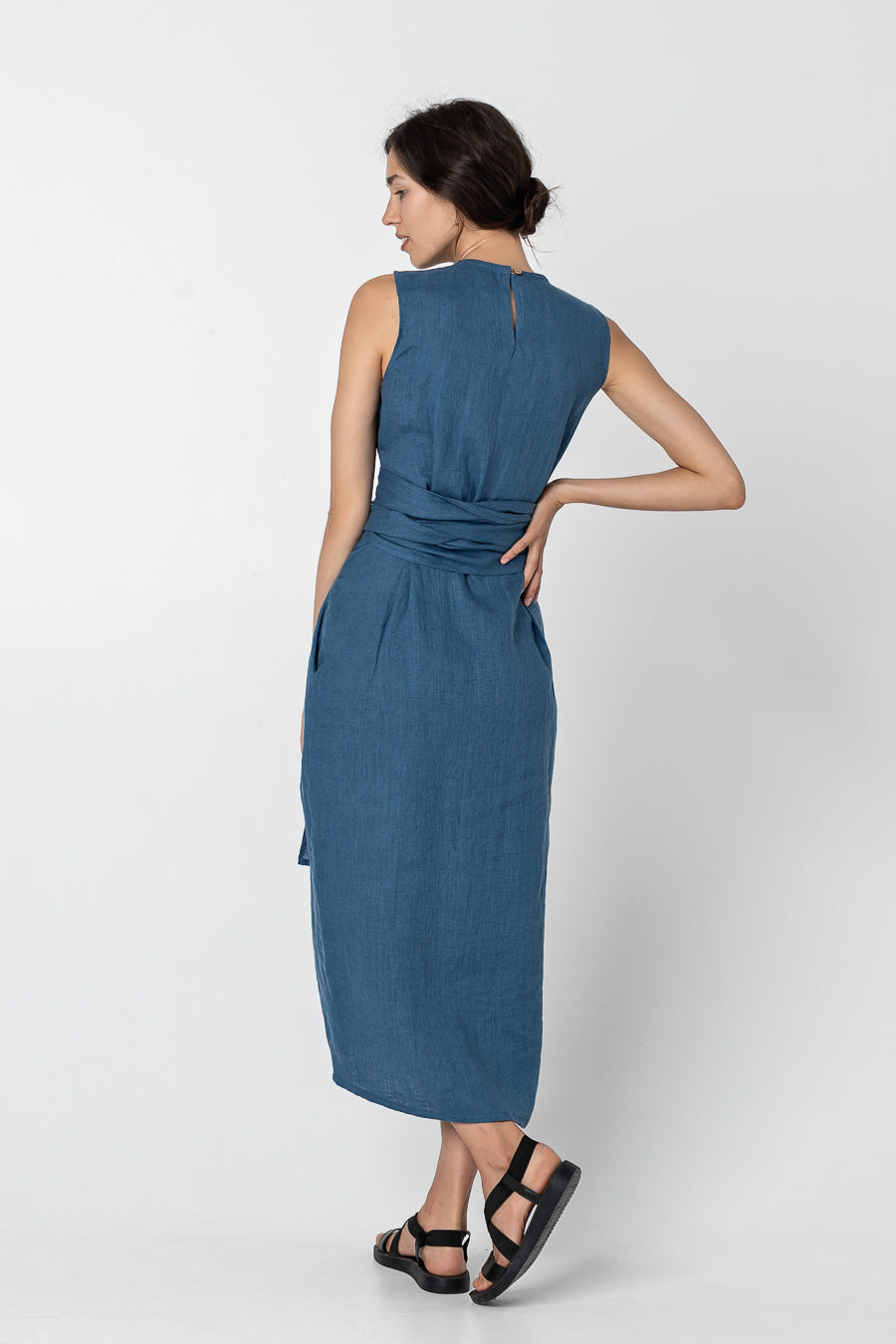 KIRA | Sleeveless linen dress - Mezzoroni
