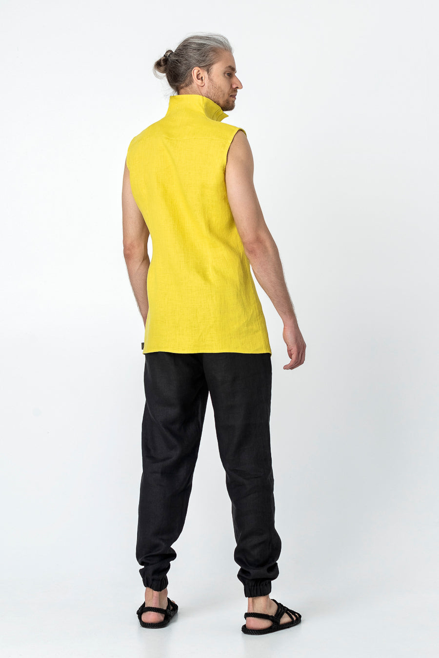 SHIRO | Linen modern vest for men - Mezzoroni