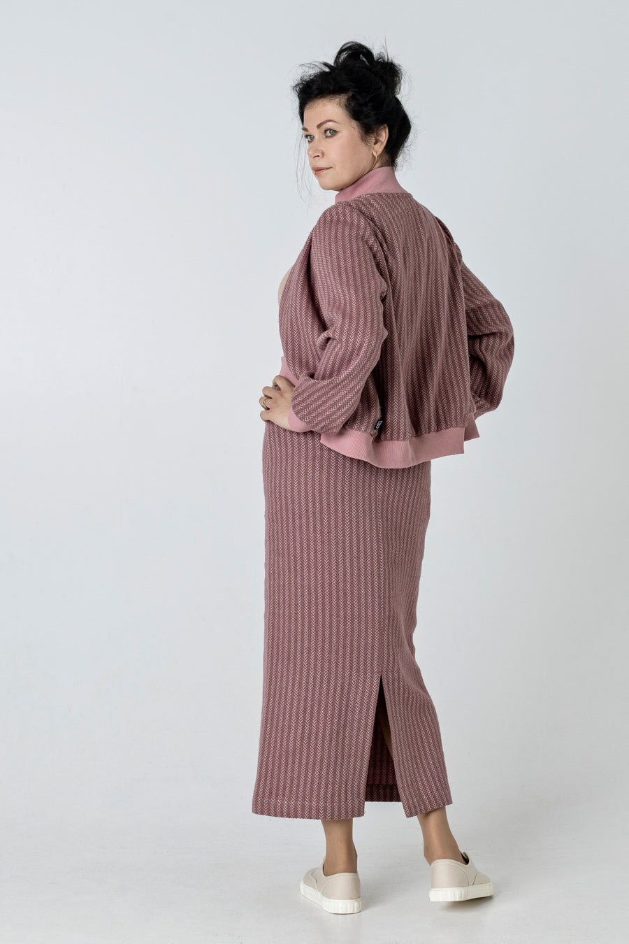 LORA | Womens Sports Jacket Full-Zip Wool & Linen